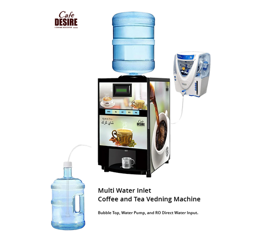 Coffee Machine 4 Lane Multi Water Inlet Coffee and Tea Vending Machine